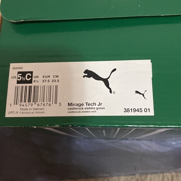 Puma Mirage Tech Jr Castlerock-Elektro Green 🤗😉 - Picture 7 of 7